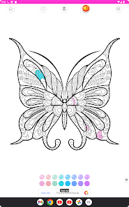 rainbow butterfly coloring — Official Google Play images 2